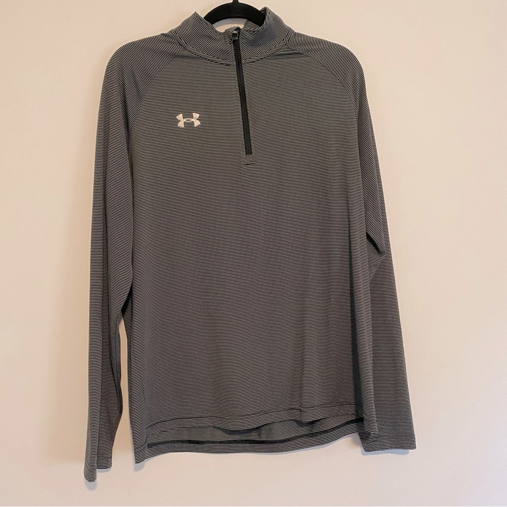 UNDER ARMOUR men’s heatgear long sleeve 1/2 zip | size LG